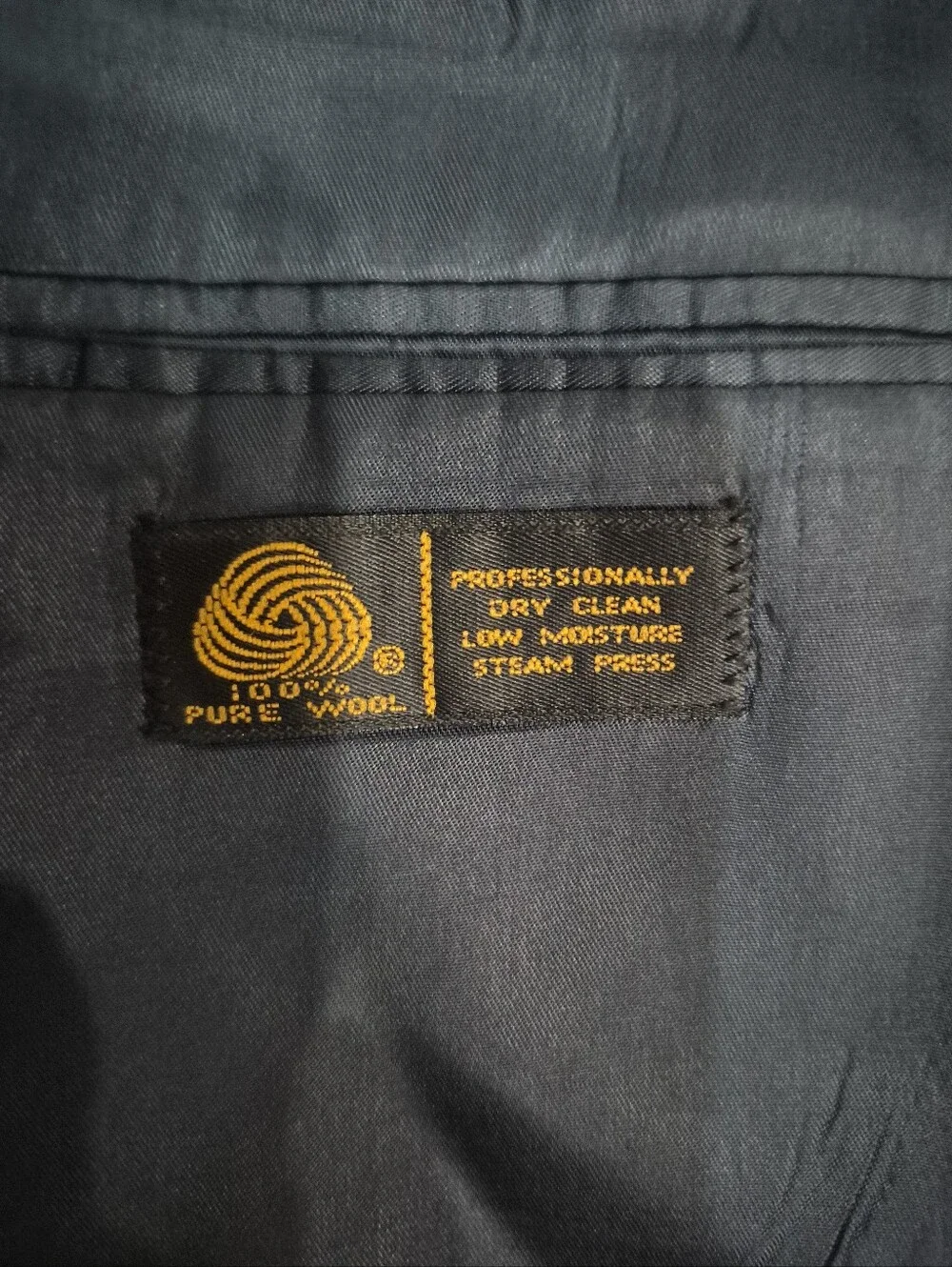 Vtg Kuppenheimer Premier Edition 100% Wool Navy Blue Double Breasted Suit